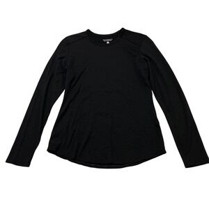 Segments Base Layer Womens S Black 100% Merino Wool Pullover Long Sleeve Outdoor